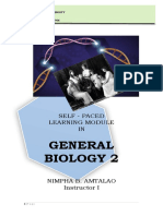 General Biology 2: Self - Paced Learning Module IN