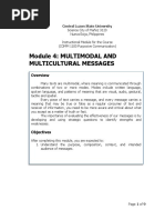 Module 4: Multimodal and Multicultural Messages: Central Luzon State University