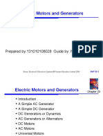 Electric Motors and Generators: Prepared By:131010108028 Guide By: Nilkanth Patel
