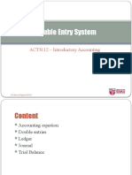 Double Entry Accounting System