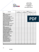 Project Reach Class Reading Profile