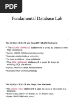 Fundamental Database Lab1