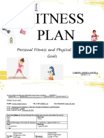 Fitness Plan: Personal Fitness and Physical Activity Goals