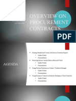 Procurement Contracts 21D Updates