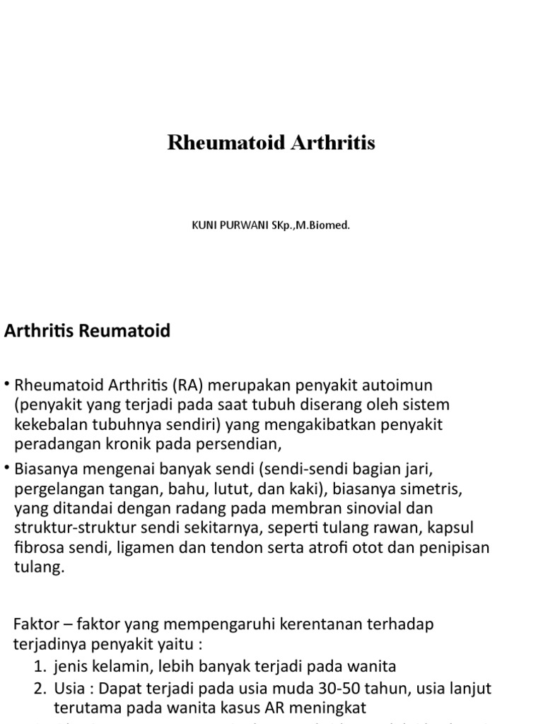 Rheumatoid Arthritis PDF