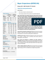 Bayer Cropscience (BYRCS IN) : Q1FY21 Result Update