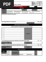 Management of Change Form