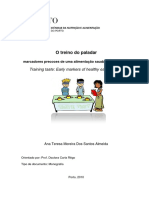 O treino do paladar. marcadores precoces de uma alimentação saudável para a vida. Training taste_ Early markers of healthy eating for life