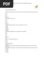 Cognizant Previous Year Placement Paper