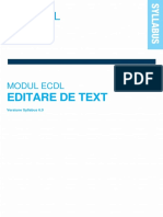 Programa Editare de Text - Syllabus 6.0