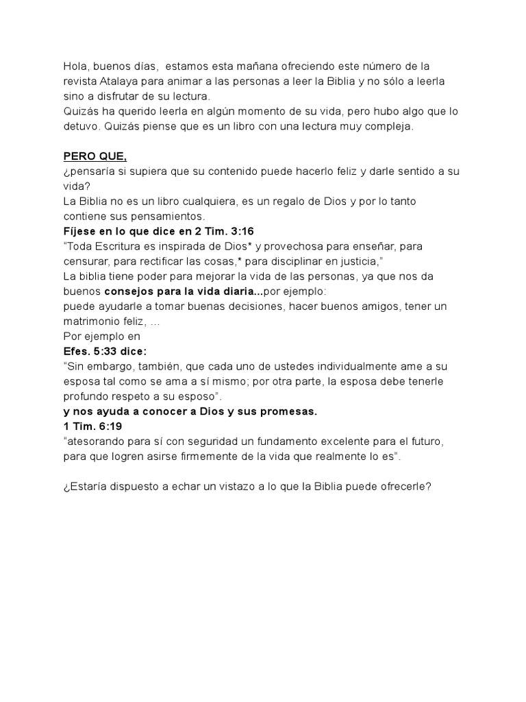 Descubre el Poder Transformador de la Biblia | PDF | Relaciones ...