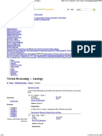 Analogy - Verbal Reasoning Questions and Answers Page 6