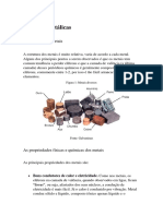 Curto Resumo - Ligações Metálicas