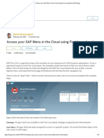 Access Your SAP Menu in The Cloud Using Fiori Launchpad - SAP Blogs