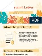 Personal Letter Structure