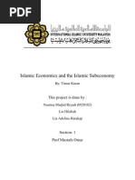 Islamic Economics and The Islamic Sub Economy