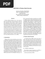 IEEE 802.11s Wireless Mesh Networks