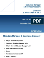 Metadata Manager & Business Glossary & What's New in 8.6.1: Erwin Dral, Product Manager