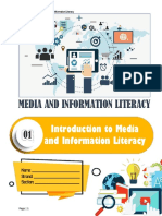 Introduction To Media and Information Literacy