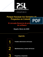 Por Qu Fracasan Los Gerentes de Proyecto