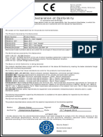 CE Declaration of Conformity - PYR016 - Matrix Control Panel