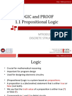 MTK3013-Chapter1.1 Propositional Logic