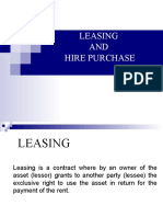 Leasing AND Hire Purchase