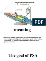 Procedural Sedation and Analgesia Techniques