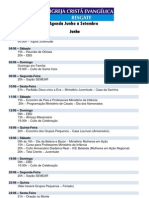 Agenda Junho a Setembro 2011