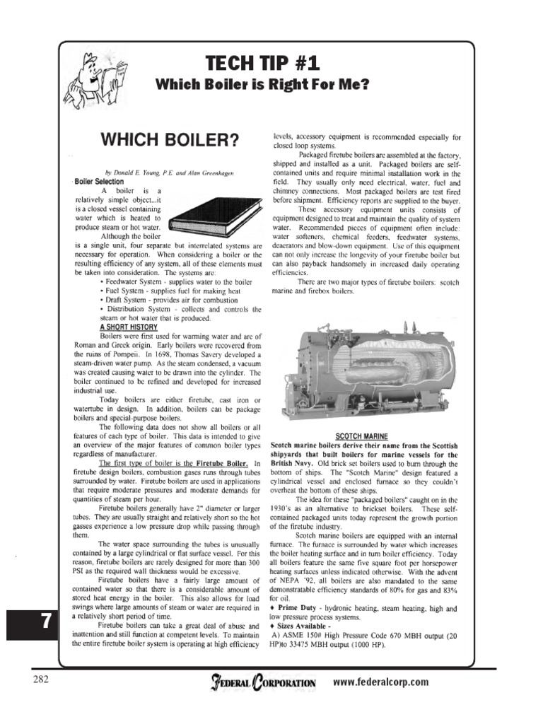 Tech Tip #1: Which Boiler Is Right For Me? | PDF | Boiler | Water