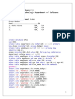 Database Assignment Lab1