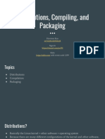 Lecture 04 - Distributions, Compiling, and Packaging