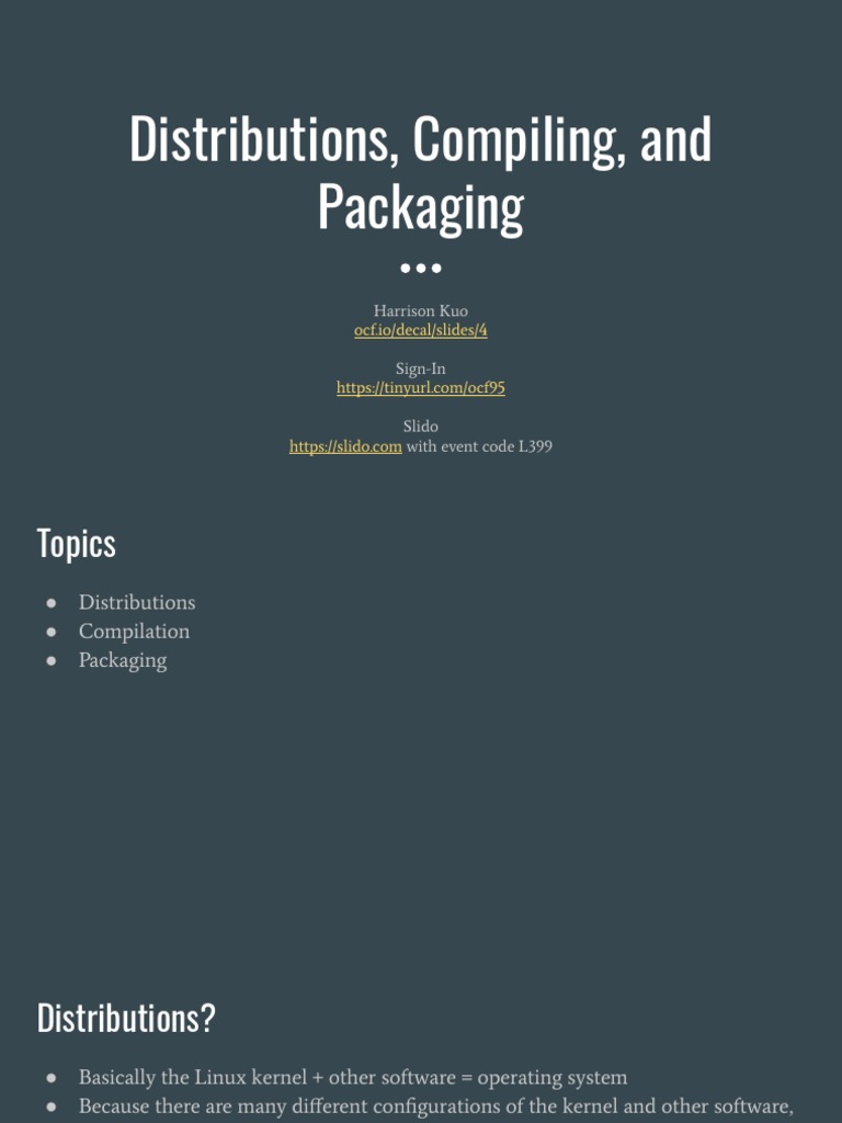 Linux Distributions and Packaging Guide | PDF | Linux Distribution | Linux