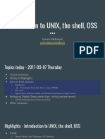 Lecture 01 - Intro To Unix