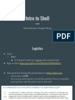 Lecture 02 - Shell, Text Editors, Core Shell Utilities, Man Pages