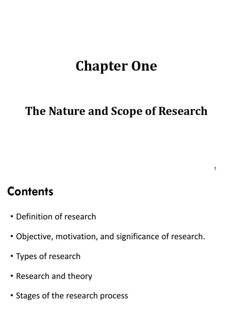 Nature and Scope of Research Explained | PDF | Theory | Scientific Method