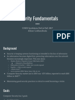 Security Fundamentals: Unix Sysadmin Decal Fall 2017 Abizer Lokhandwala