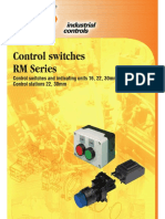 Control switches and indicators for RM Series