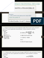 Ejersicios Matematicas Financieras U3