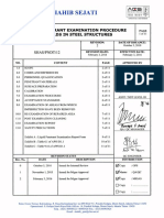 Liquid Penetrant Exam Procedure for Steel Welds