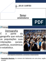 Demografia brasileira: conceitos e teorias populacionais