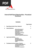 Internal Staff Equal Opportunities