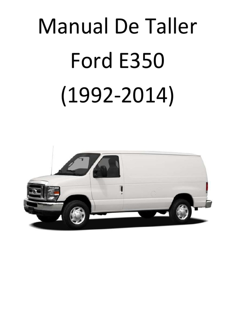 Manual de ford econoline cheap 350