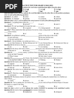 Practice Test For Grade 8 (20.1)