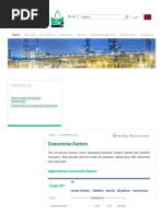 Crude Oil and Gas Conversion Factors | PDF | Barrel (Unit) | Kilowatt Hour
