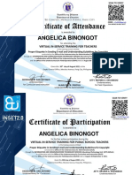 Certificate of Attendance and Participation