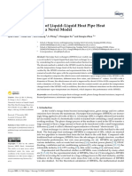 Energies: Numerical Analysis of Liquid-Liquid Heat Pipe Heat Exchanger Based On A Novel Model