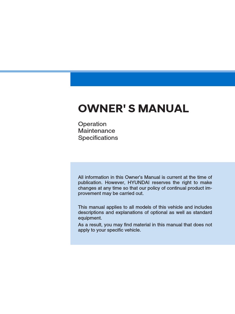 01.owner's Manual - Full Version-1 | Descargar gratis PDF | Gasoline