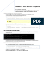 VMWare UsingCommandLinetoResolveSnapshots