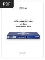 NIOS Configuration Class Lab Guide: Infoblox Educational Services